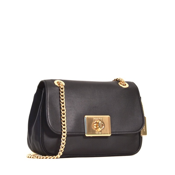 Coach “Cassidy Bag” Black Shoulder Bag with Gold Hardware🌟 - Picture 6 of 8